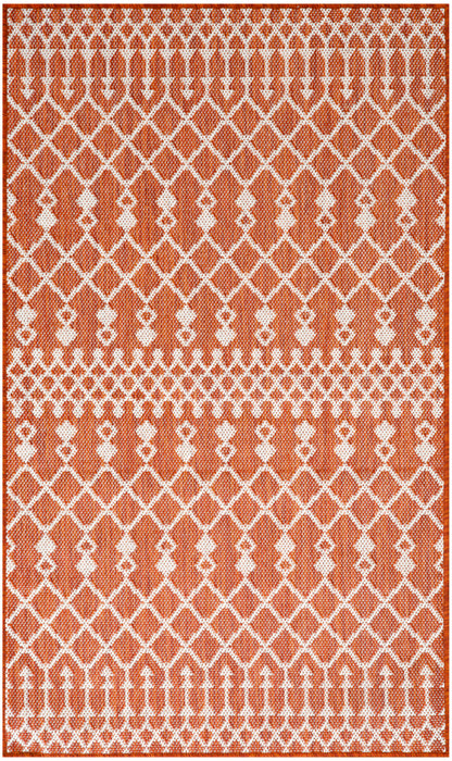 Nourison Home Positano POS02 Terracotta Contemporary Power-loomed Rug