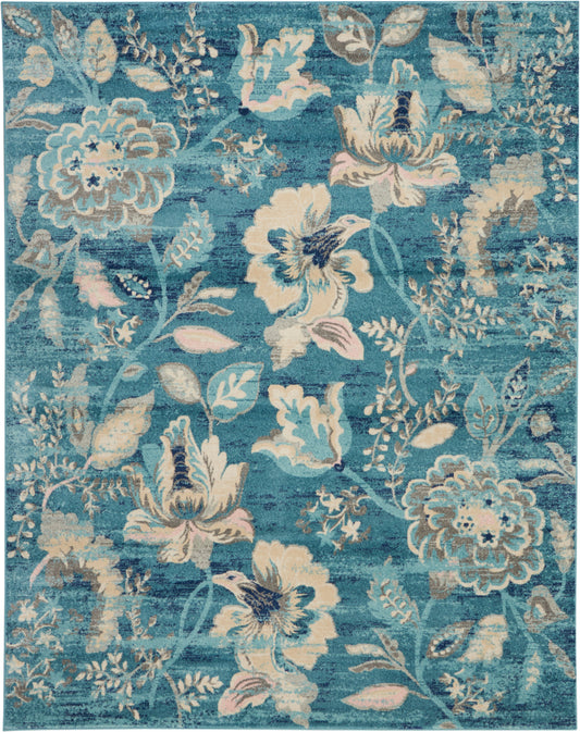 Nourison Home Tranquil  Turquoise  Contemporary