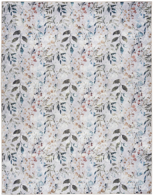 Nourison Home Nourison Washables  Grey Multicolor  Traditional