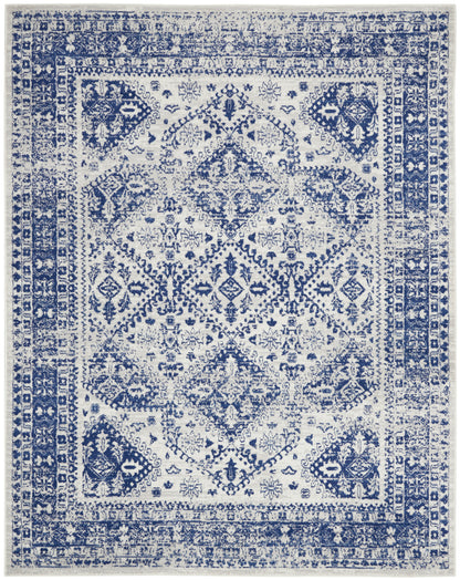Nourison Home Whimsicle WHS15 Ivory Navy Transitional Power-loomed Rug
