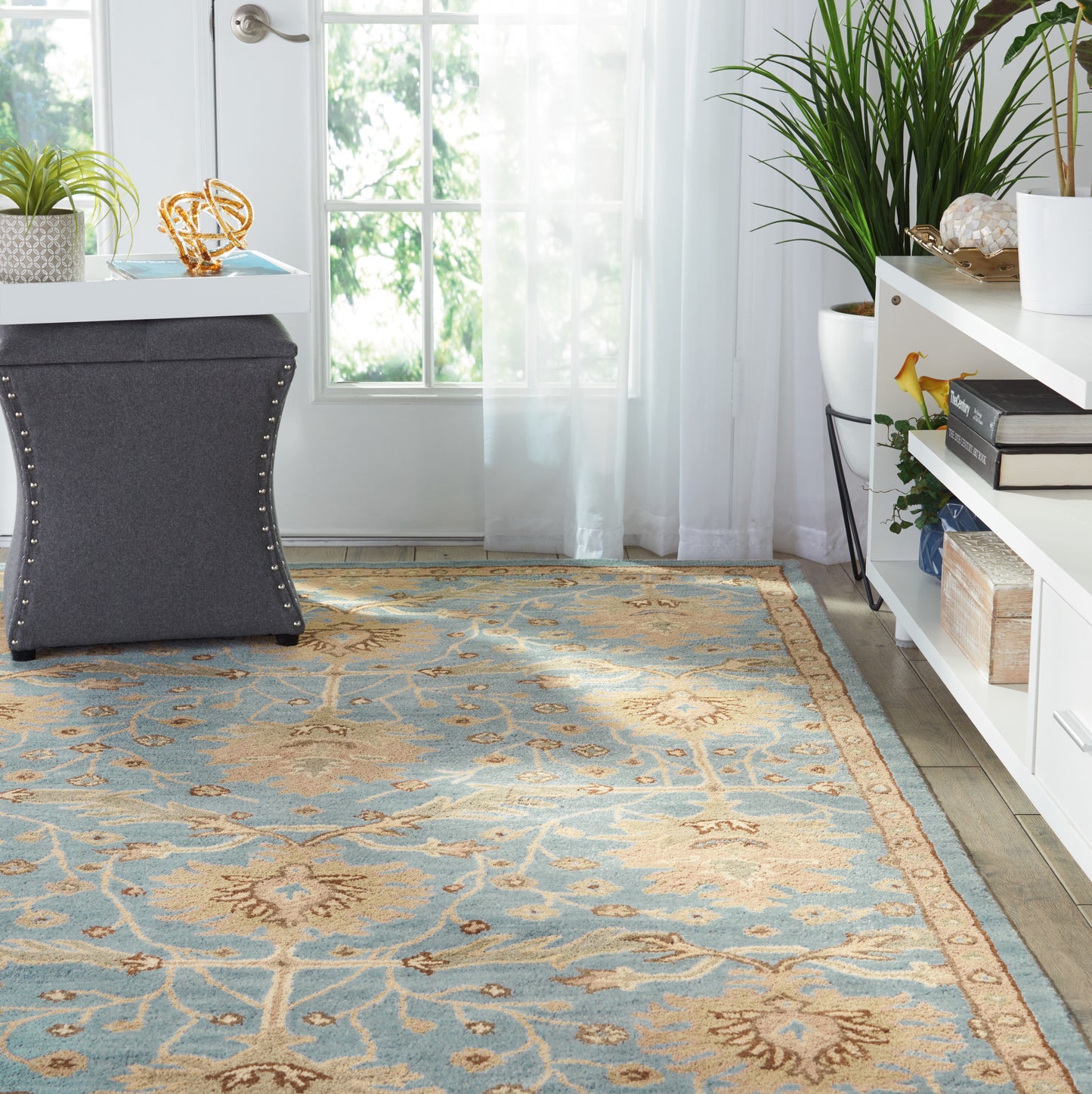 Nourison Home Jazmine  Blue  Traditional