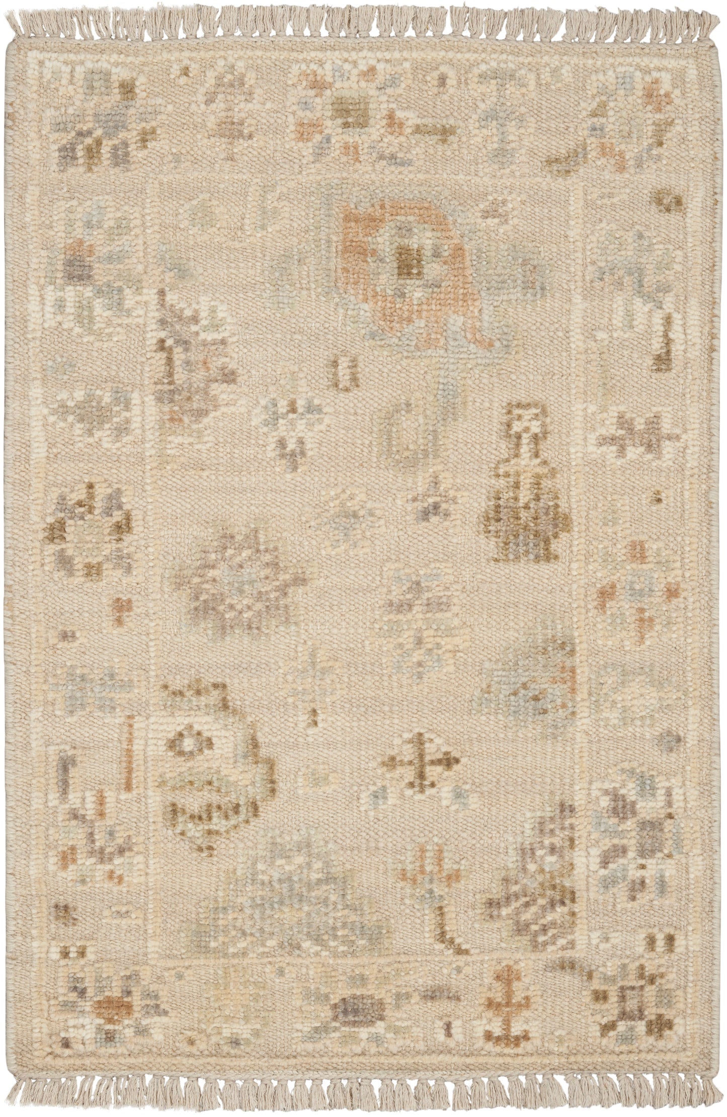 Nourison Home Whispers WHP05 Beige Traditional Hand Knotted Rug