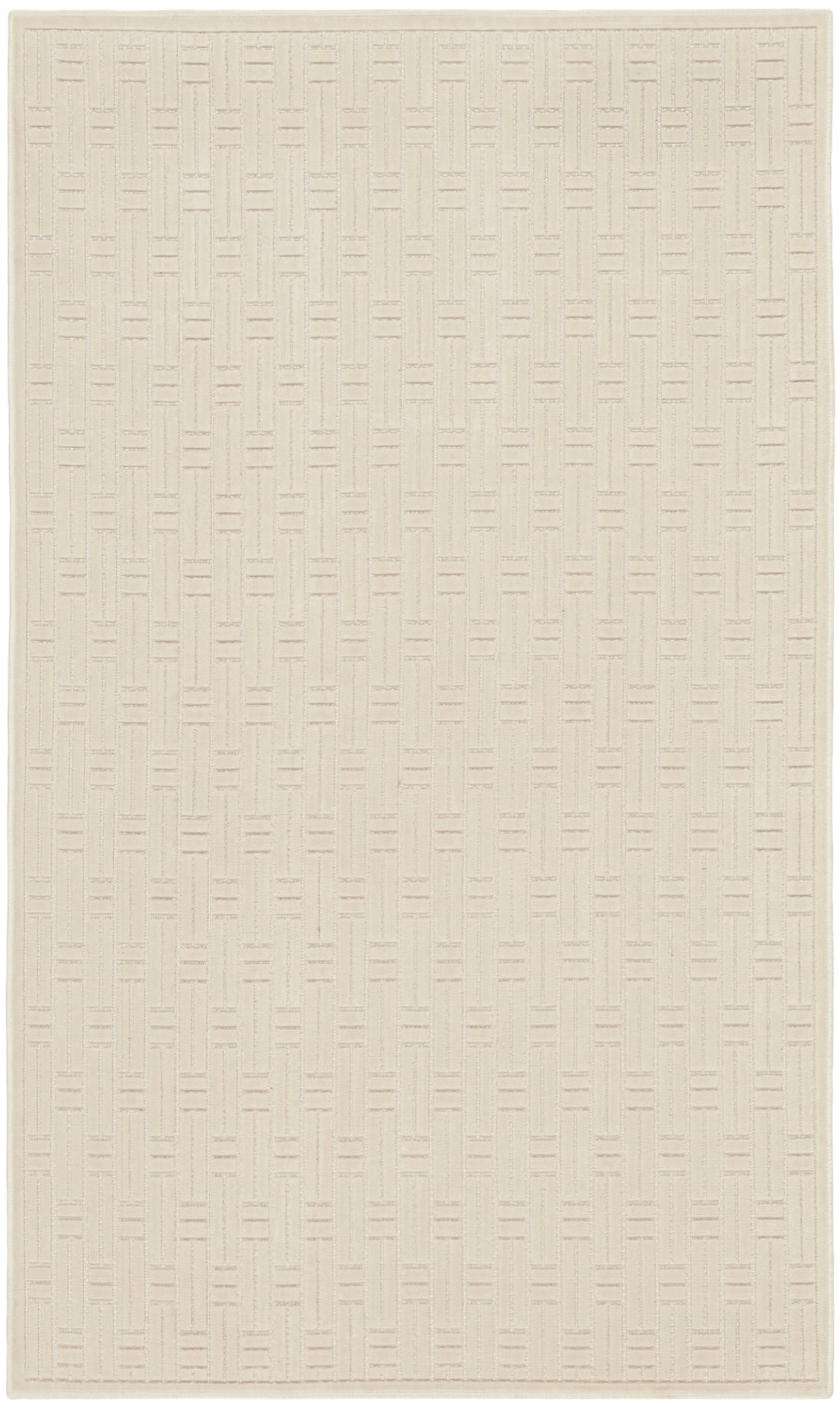 Nourison Home Washable Charm WCH02 Ivory Contemporary Machine Woven Rug
