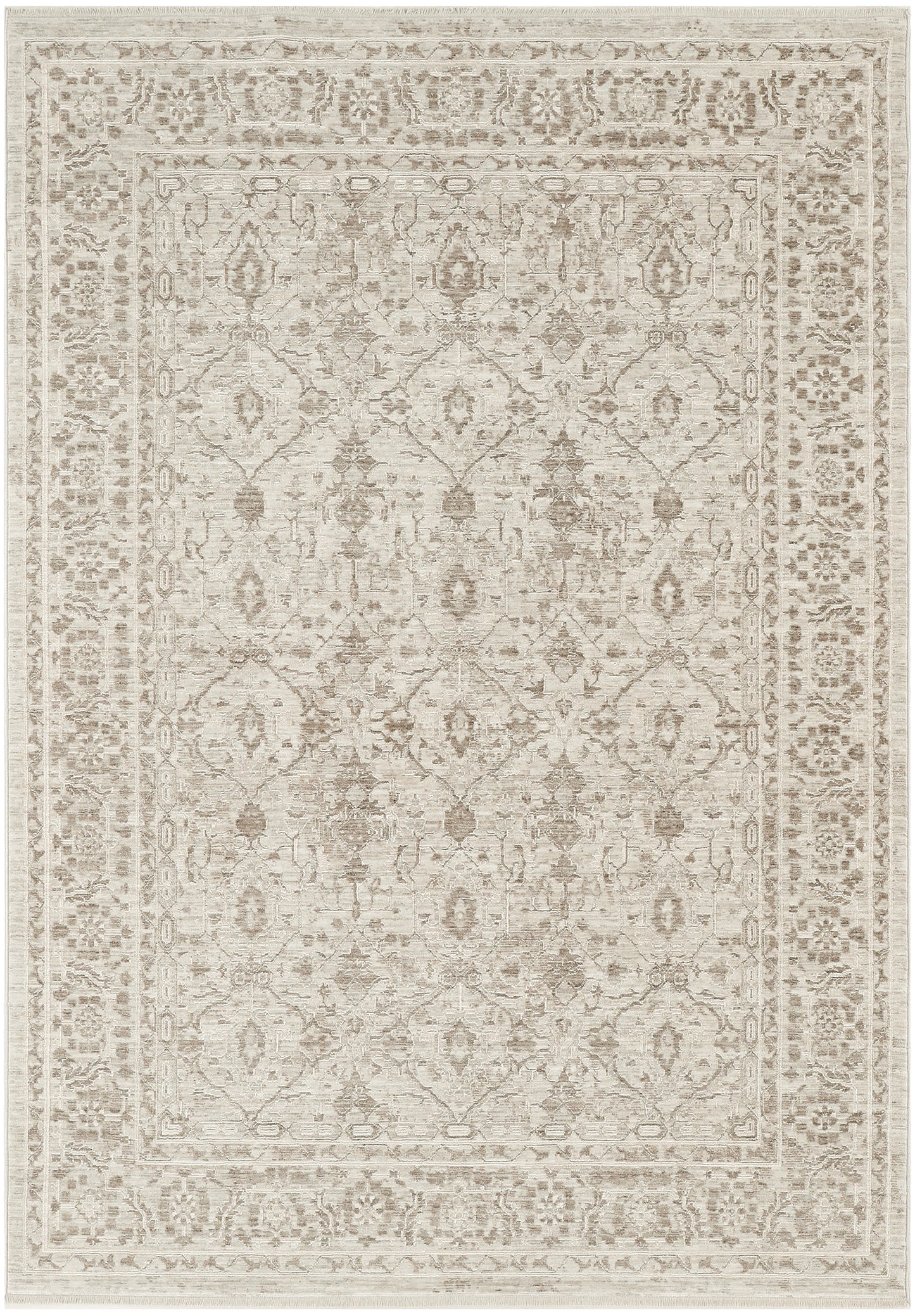 Nourison Home Shadows SHW04 Ivory Grey Traditional Loom-woven Rug