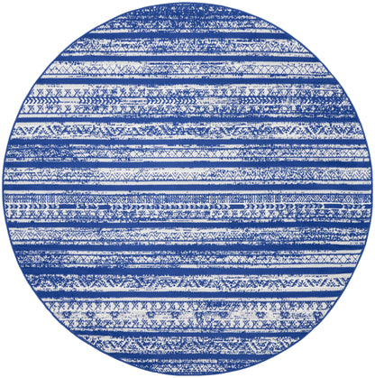 Nourison Home Whimsicle WHS16 Navy Ivory Transitional Power-loomed Rug