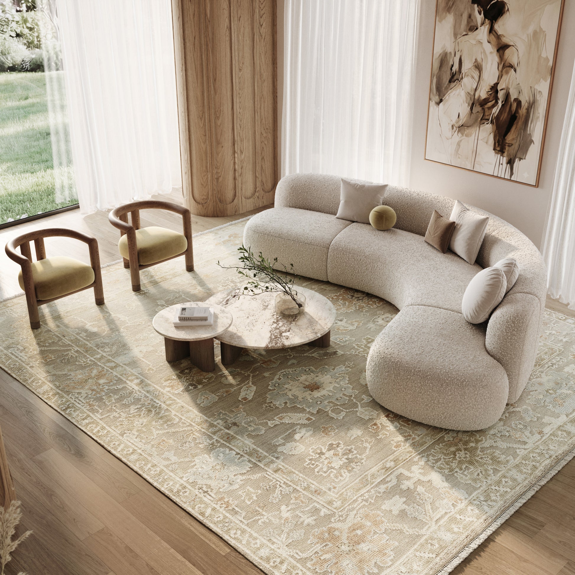 Nourison Home Whispers  Taupe  Traditional