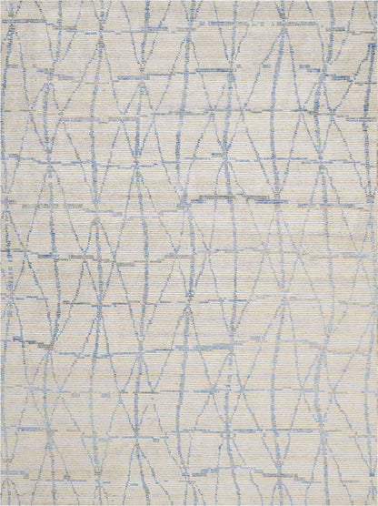Nourison Home Ellora ELL02 Sky Contemporary Knotted Rug