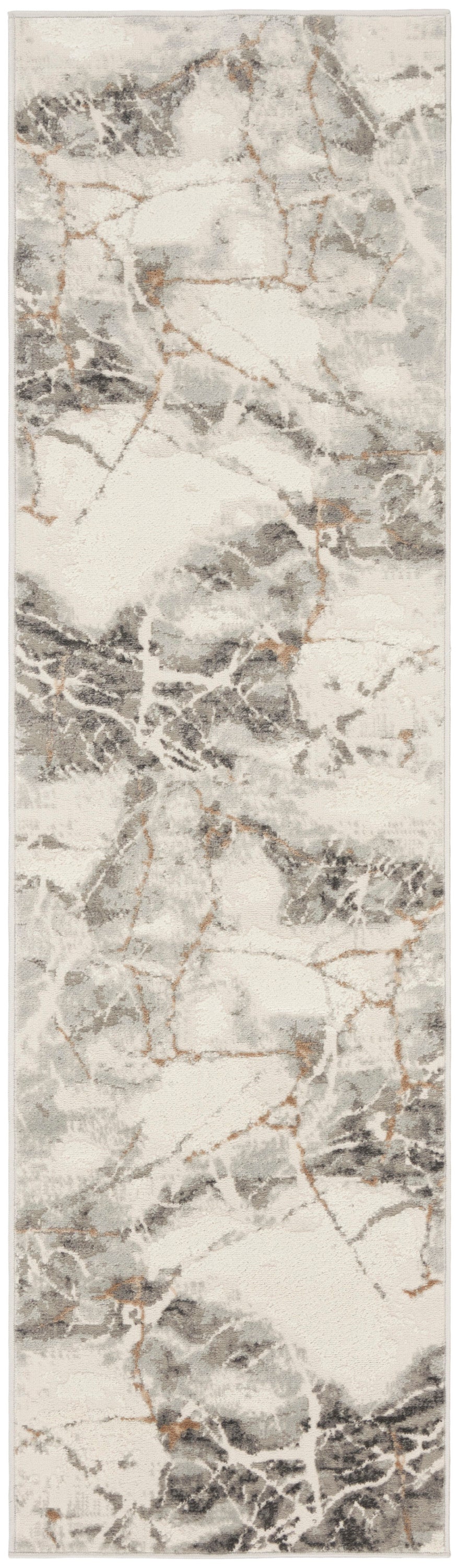Nourison Home Elation ETN13 Ivory Grey Contemporary Power-loomed Rug