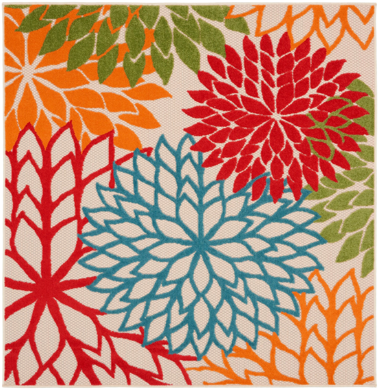 Nourison Home Aloha ALH05 Green Contemporary Power-loomed Rugs