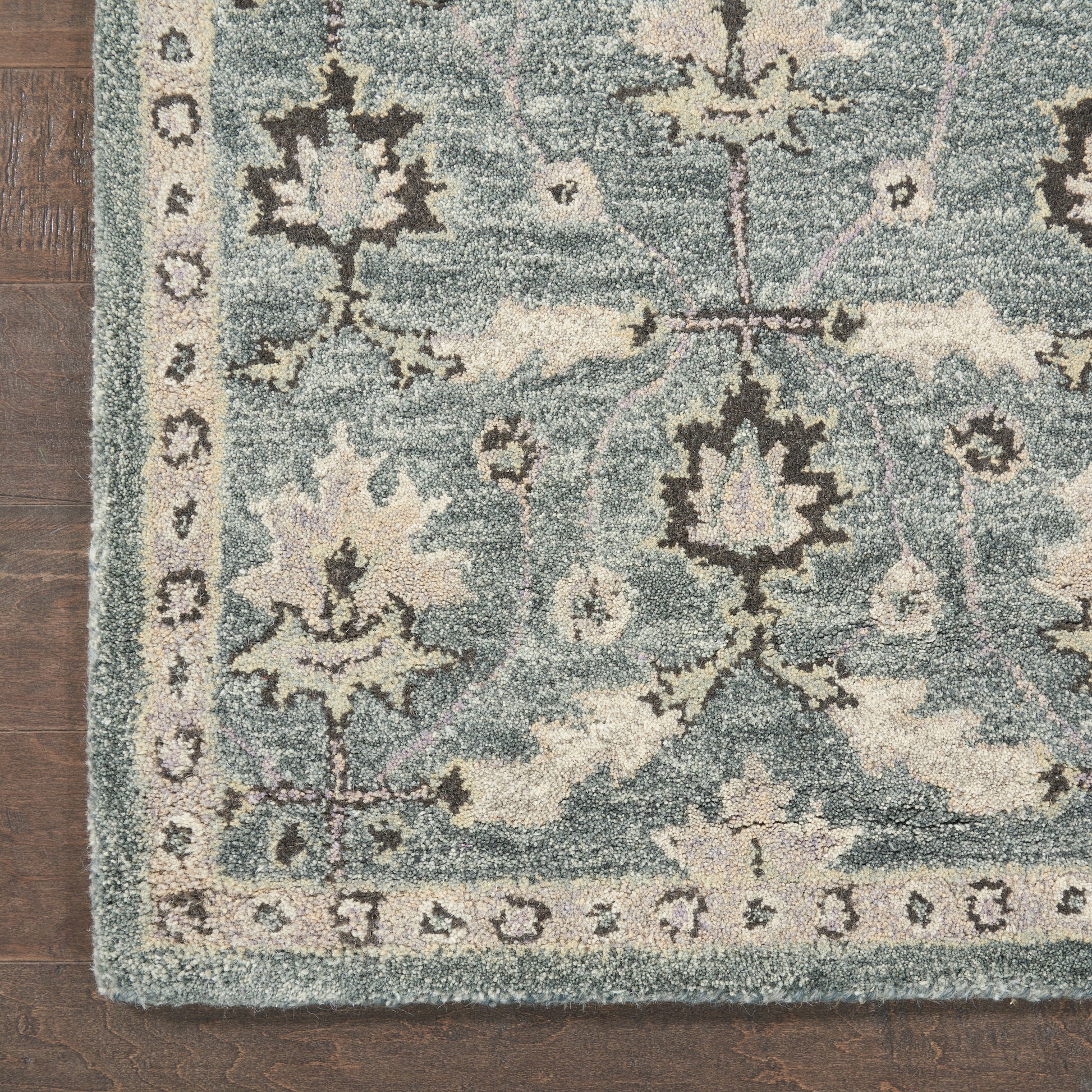 Nourison Home Jazmine  Seafoam  Traditional