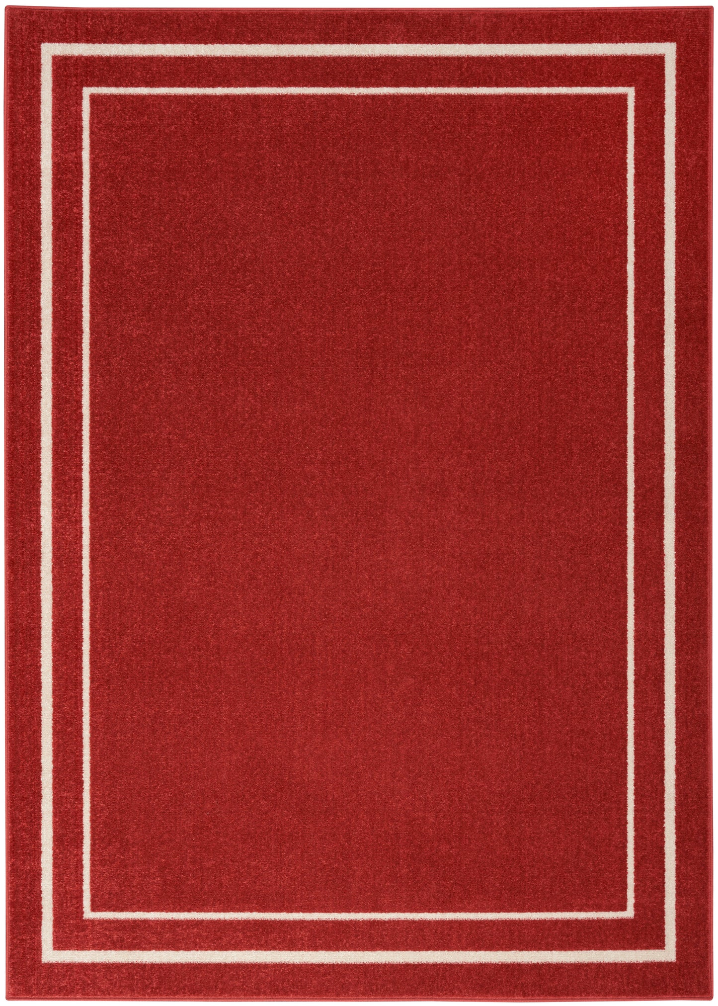 Nourison Home Nourison Essentials NRE02 Brick Ivory Contemporary Power-loomed Rug