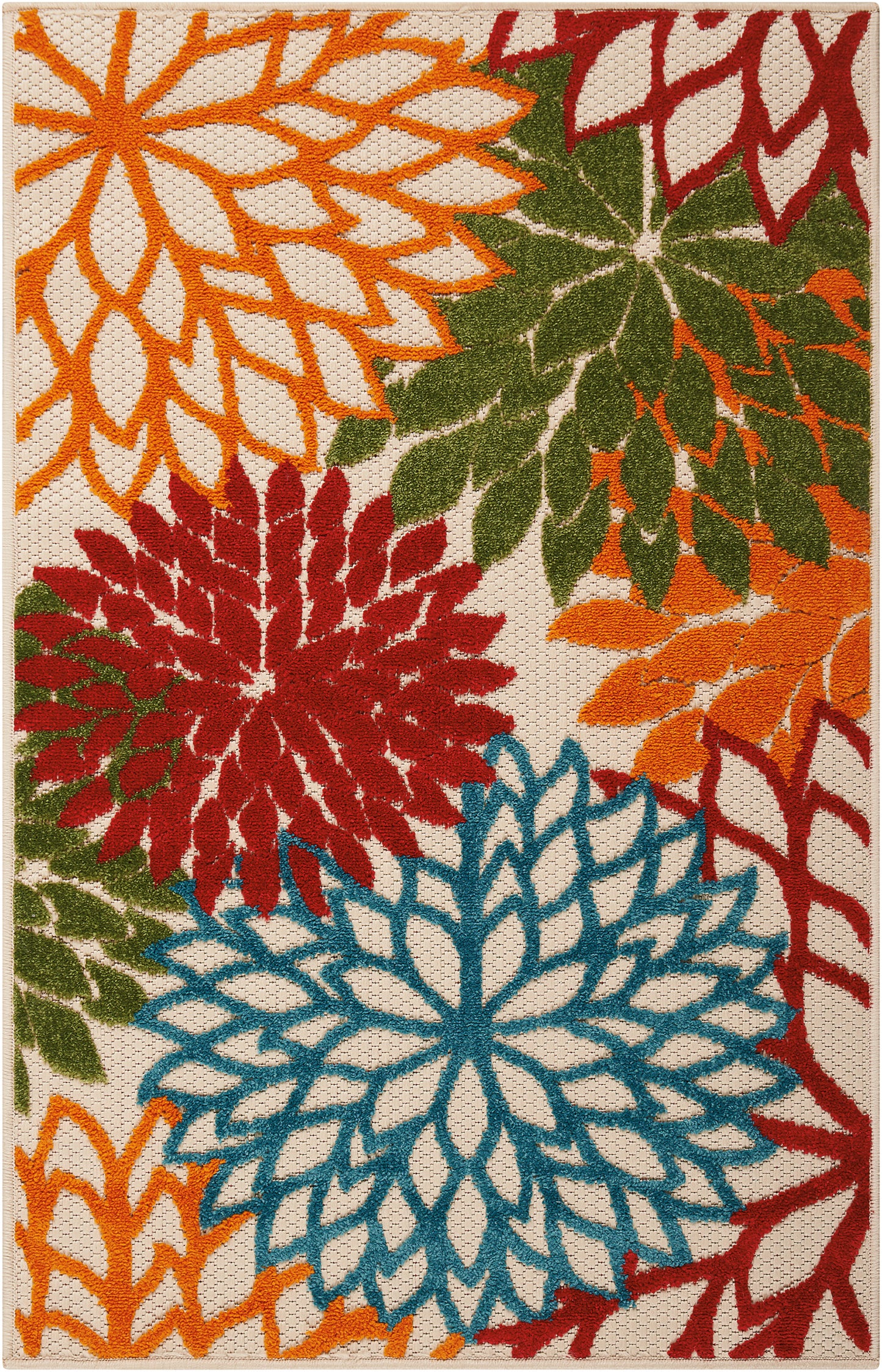 Nourison Home Aloha ALH05 Green Contemporary Power-loomed Rugs