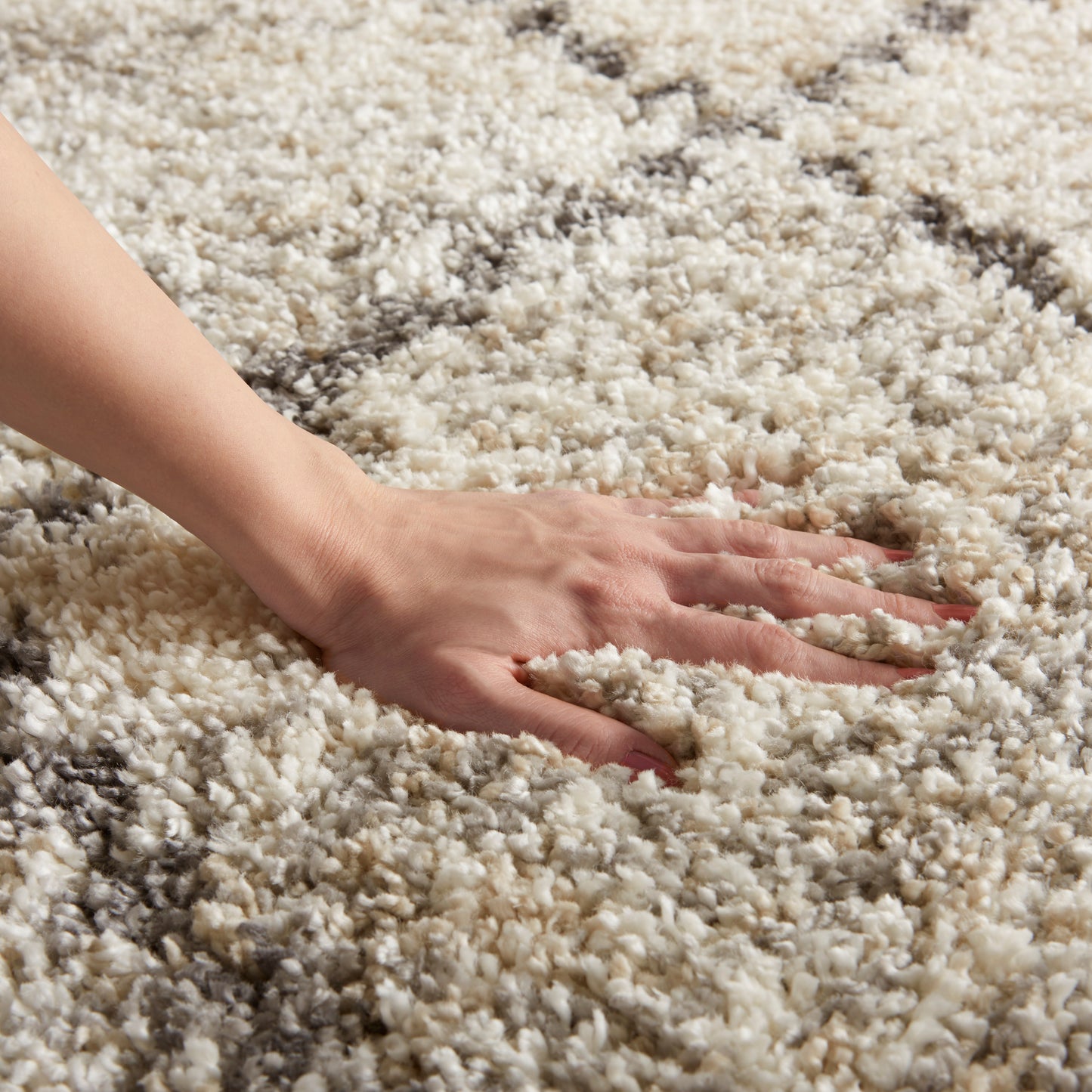 Nourison Home Oslo Shag  Ivory Grey  Contemporary