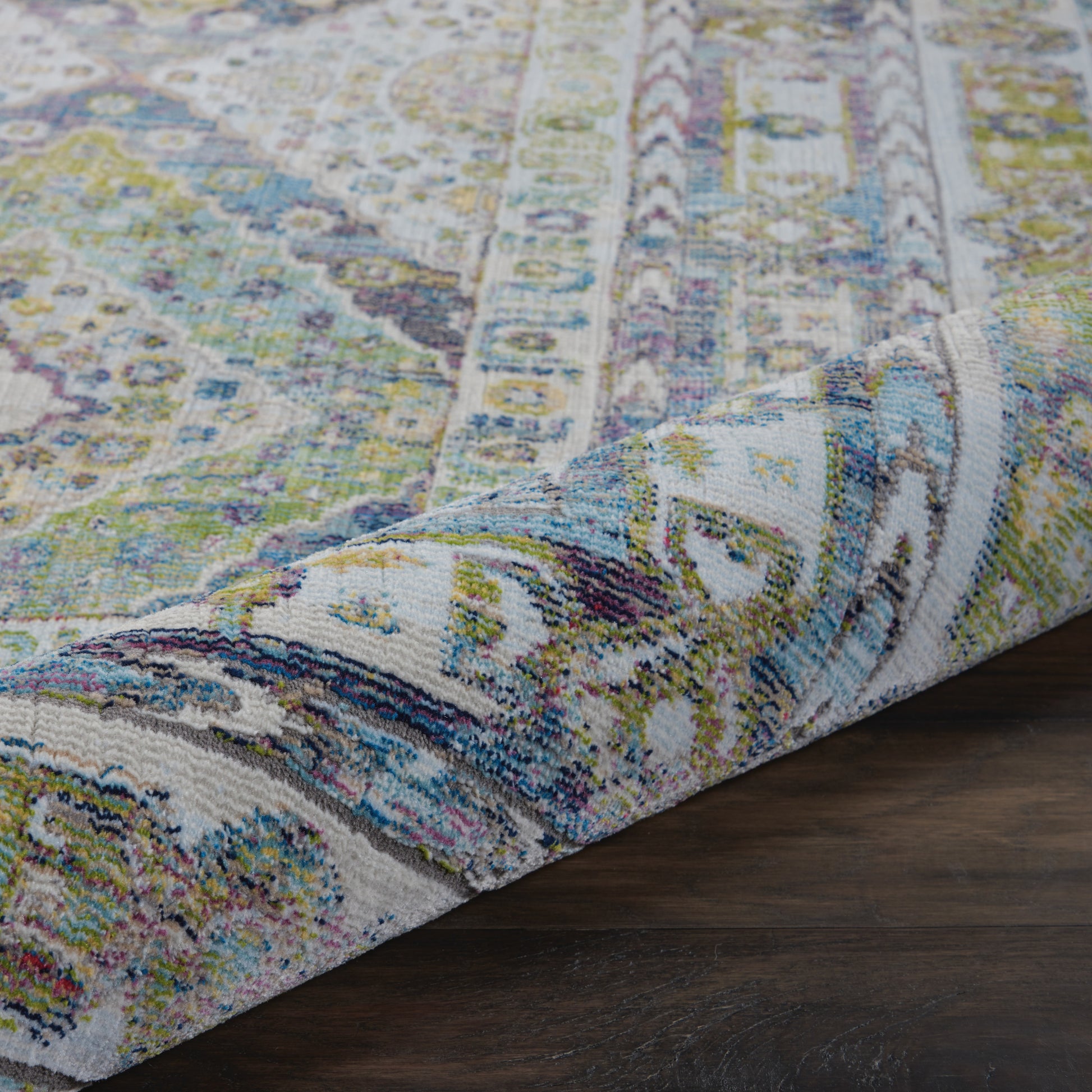 Nourison Home Ankara Global  Blue Green  Traditional