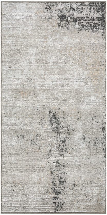 Nourison Home Dekor DEK07 Grey Charcoal Contemporary Machine Woven Rug