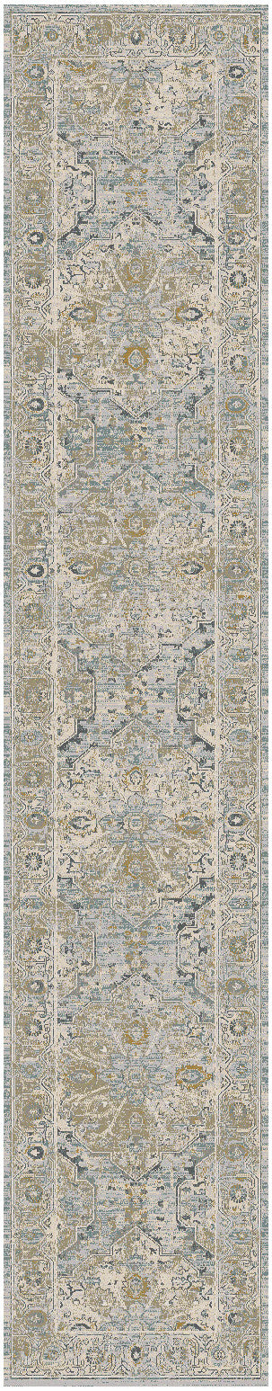 Nourison Home Lynx LNX07 Light Blue Transitional Power-loomed Rug