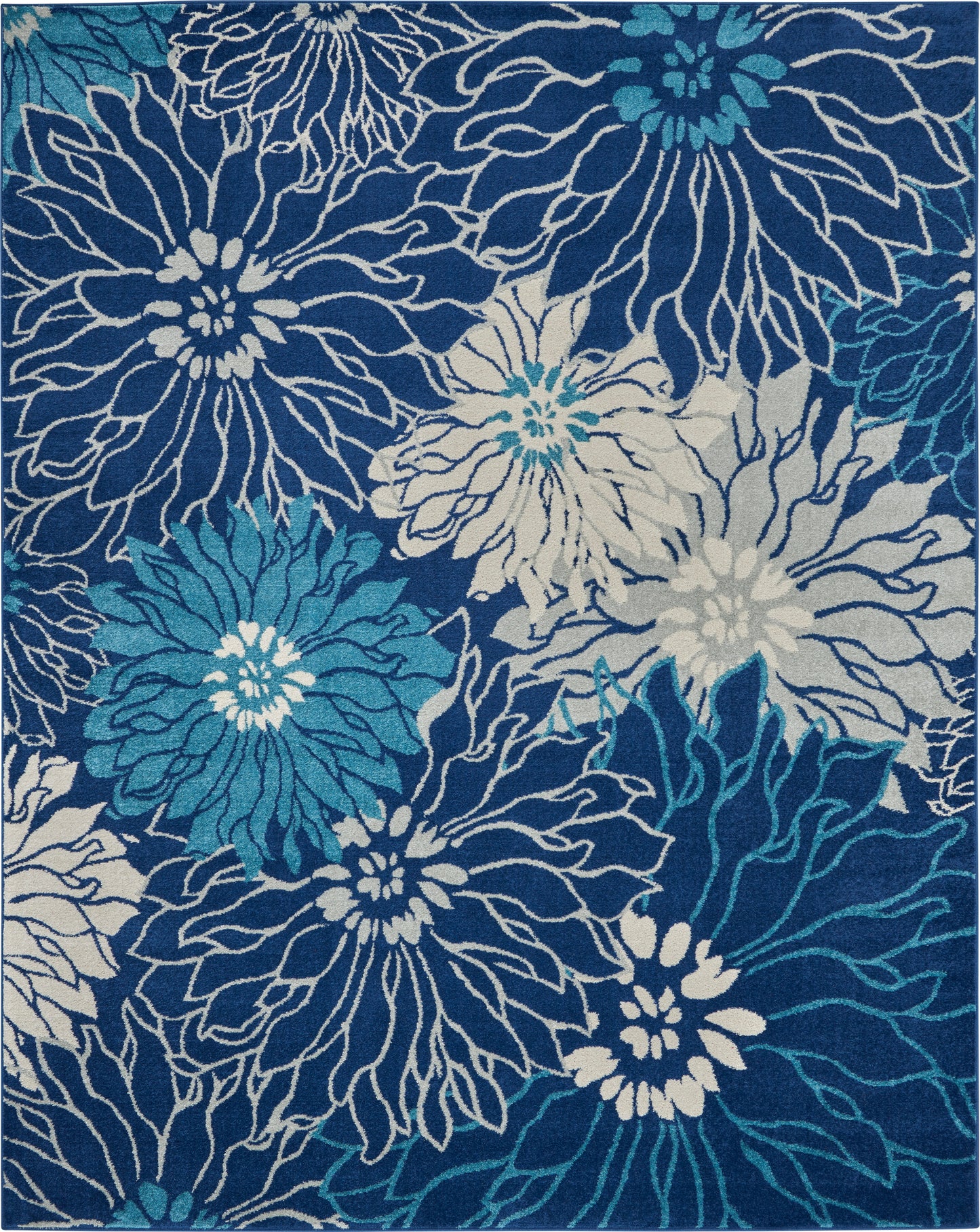 Nourison Home Passion PSN17 Navy Ivory Contemporary Power-loomed Rugs