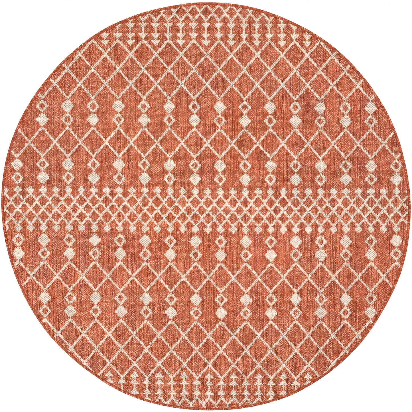 Nourison Home Positano POS02 Terracotta Contemporary Power-loomed Rug