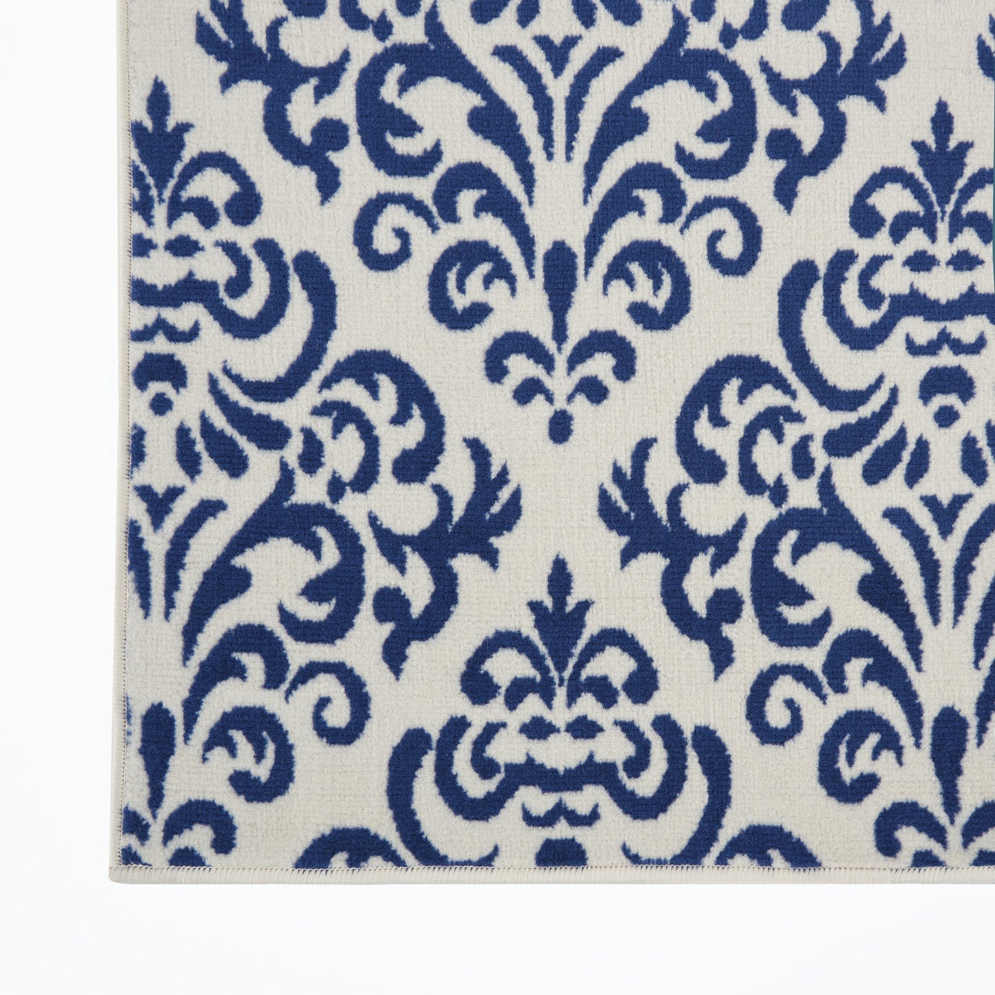 Nourison Home Grafix  White Blue  Transitional