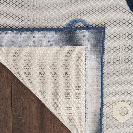 Nourison Home Aloha  Navy Blue  Contemporary