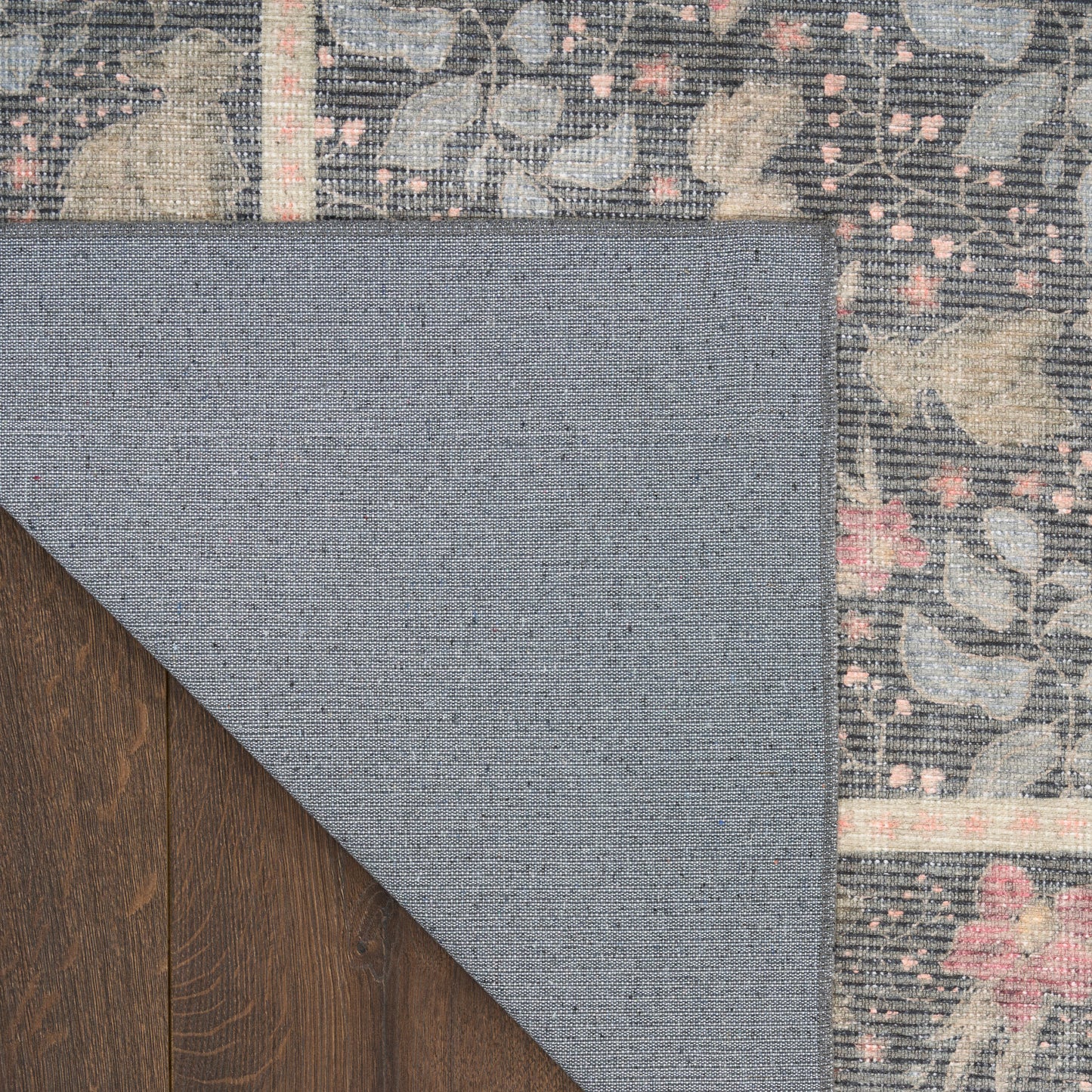 Nourison Home Botanical Washables  Charcoal Multicolor  Contemporary