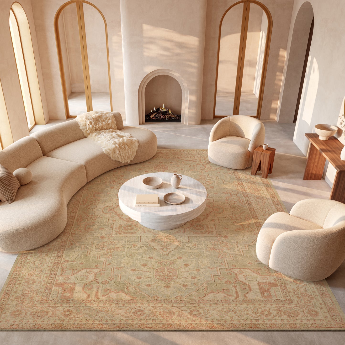 Nourison Home Ravello  Sage  Traditional
