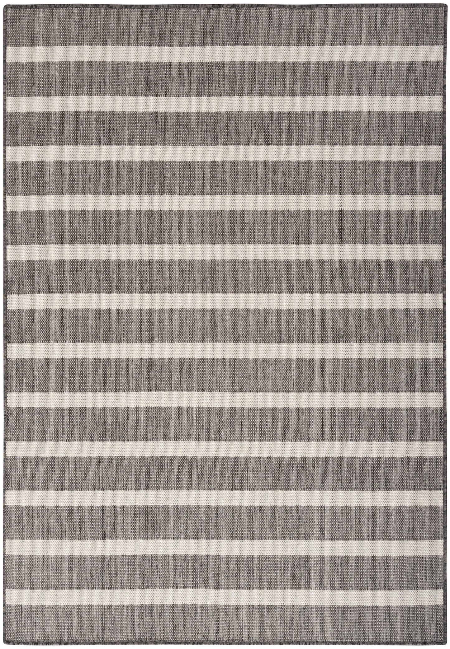 Nourison Home Positano POS03 Charcoal Ivory Contemporary Power-loomed Rug