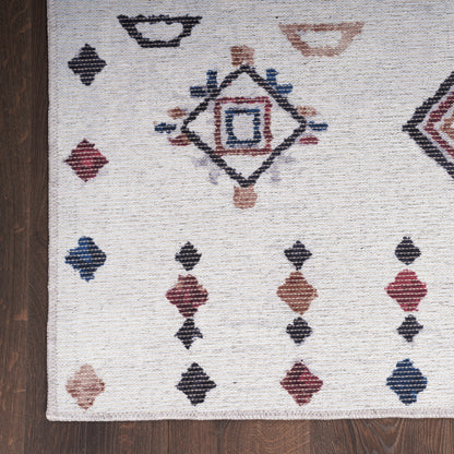 Nourison Home New Concept Washables  Ivory Multicolor  Contemporary