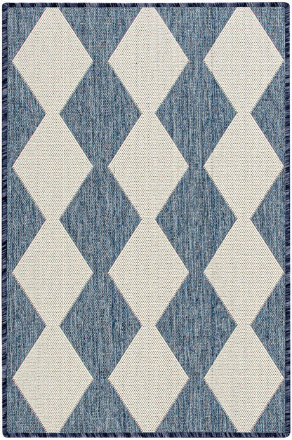 Nourison Home Positano POS04 Navy Blue Contemporary Power-loomed Rug