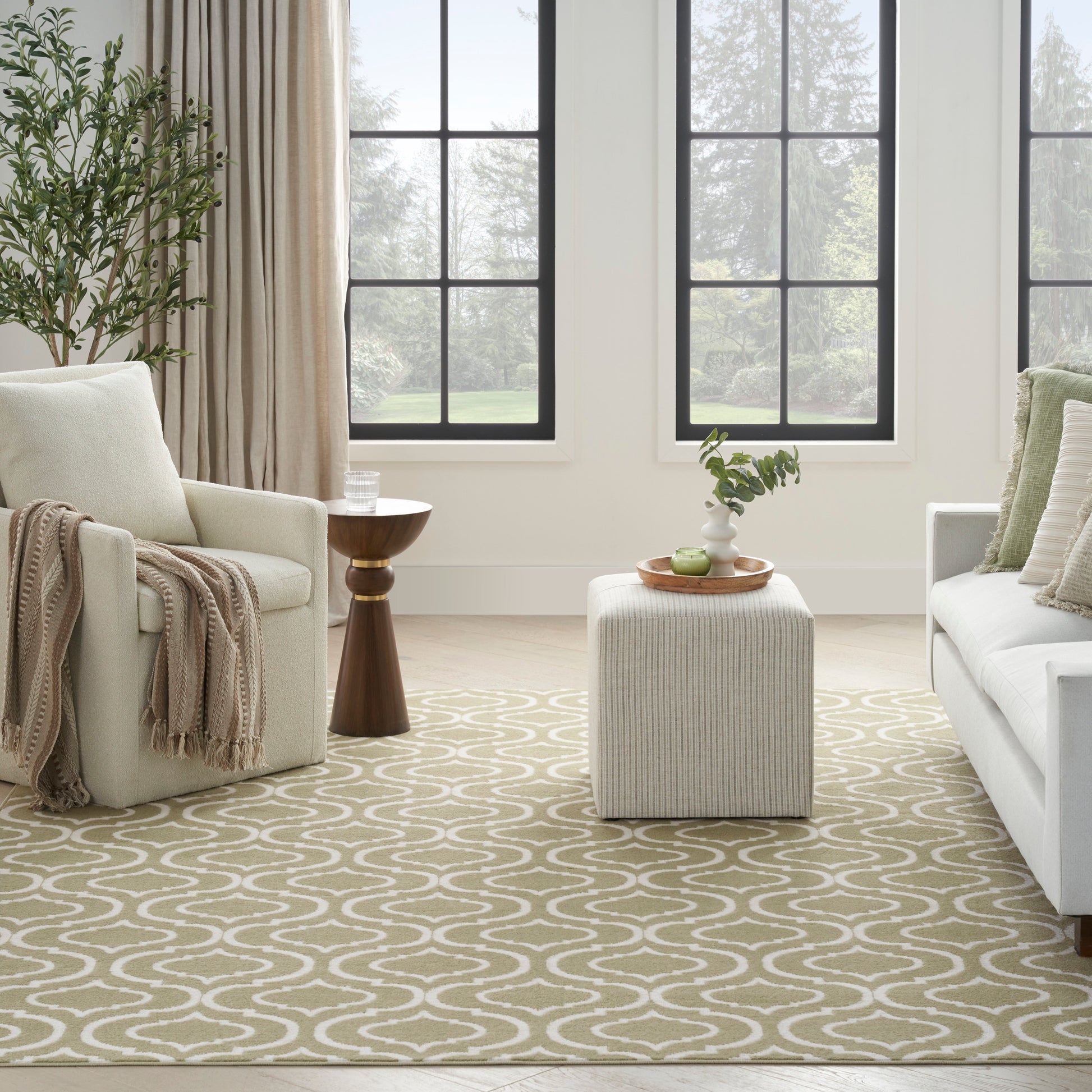 Nourison Home Jubilant  Olive  Transitional