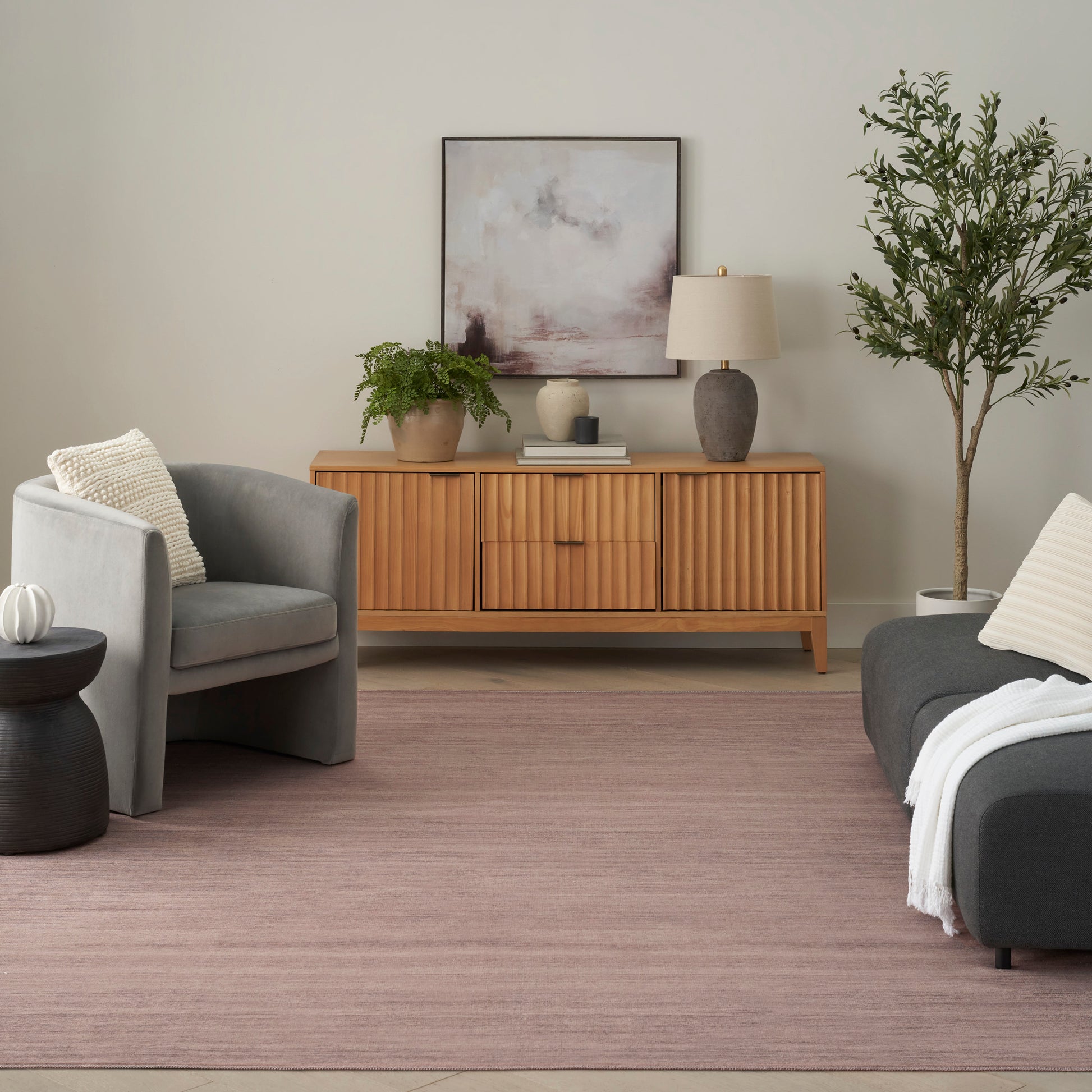 Nourison Home Washable Essentials  Natural  Contemporary