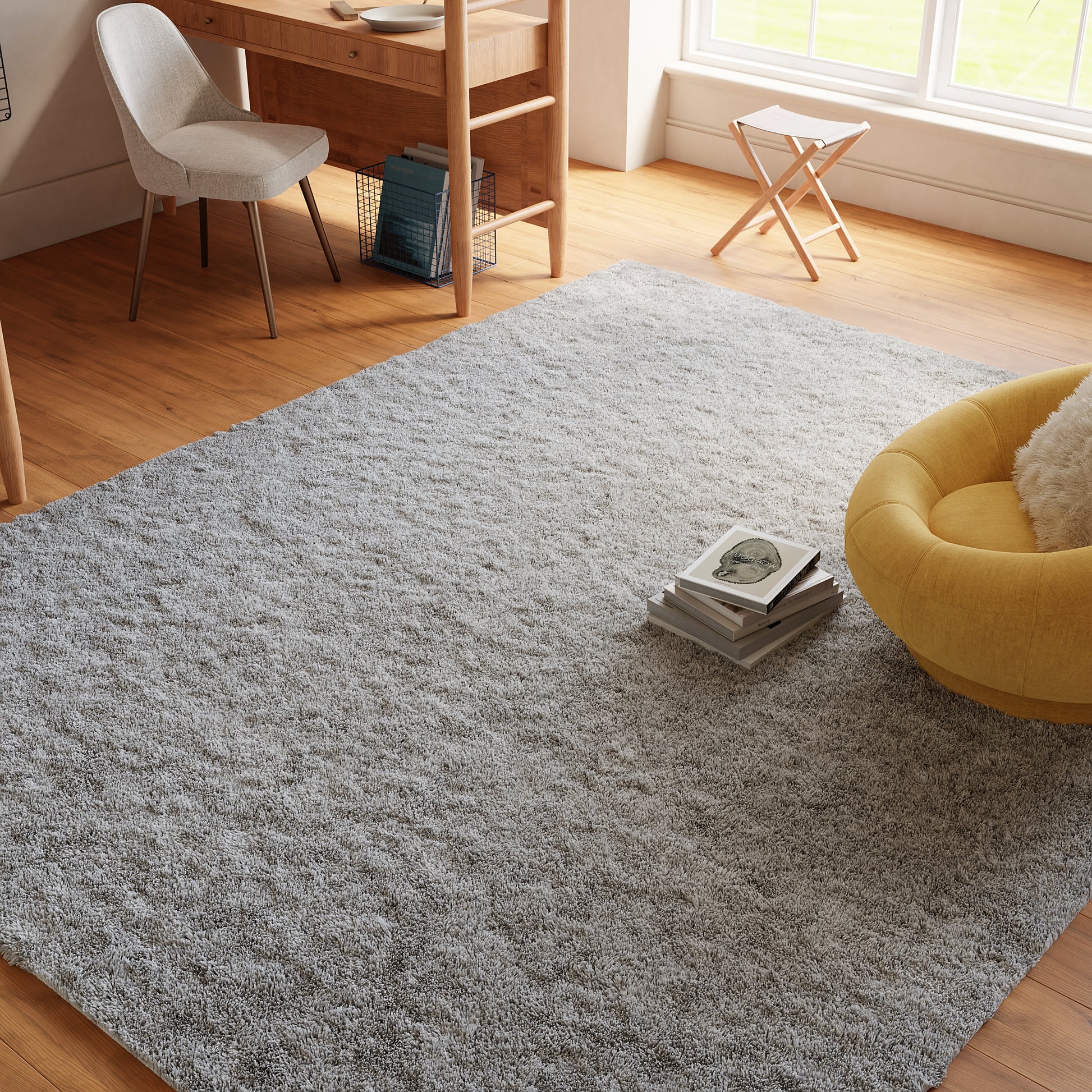Nourison Home Pacific Shag  Silver  Contemporary