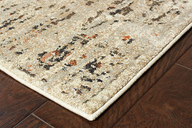 Oriental Weavers PASHA 072J2 Ivory Brown Traditional Power-Loomed Rug