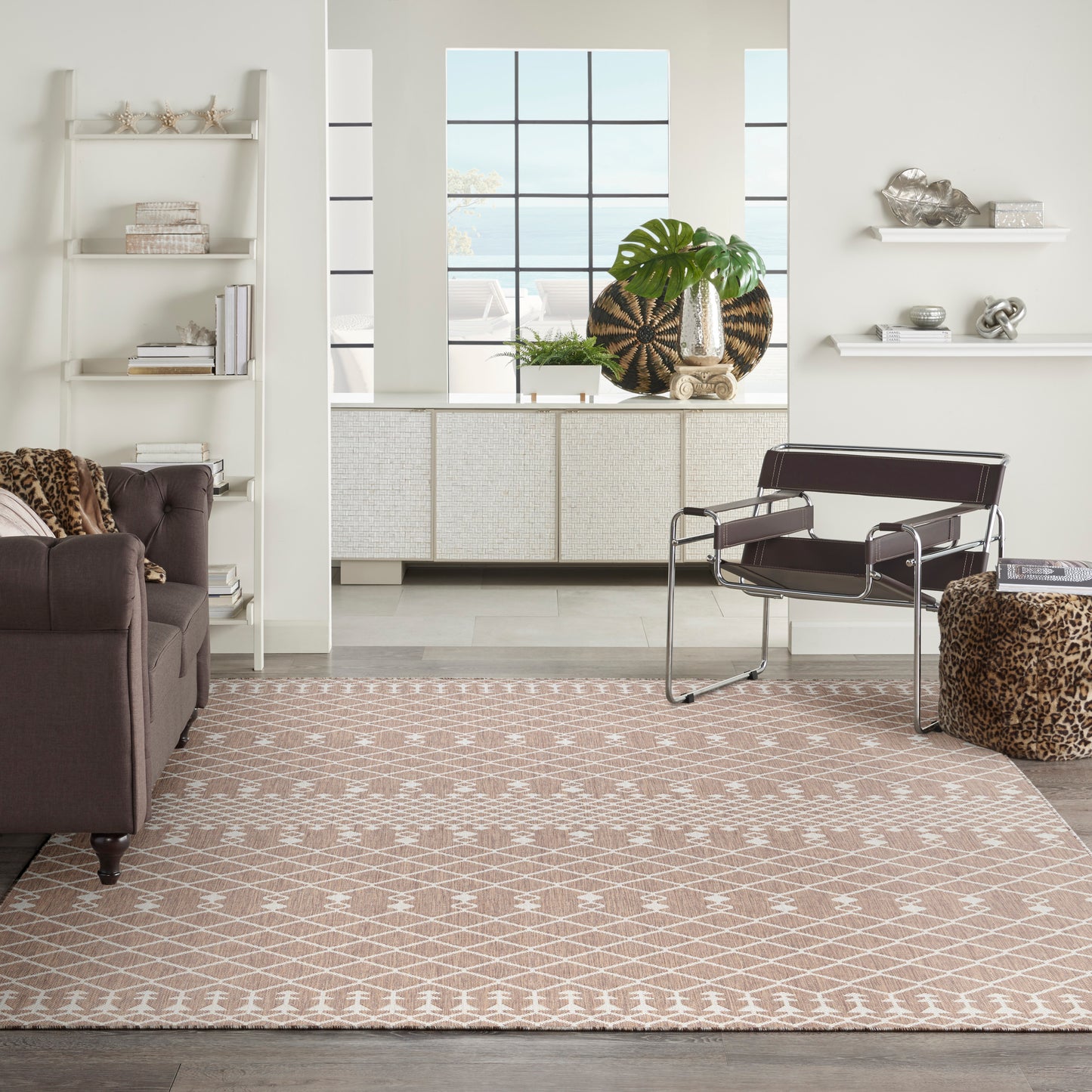 Nourison Home Positano  Beige  Contemporary