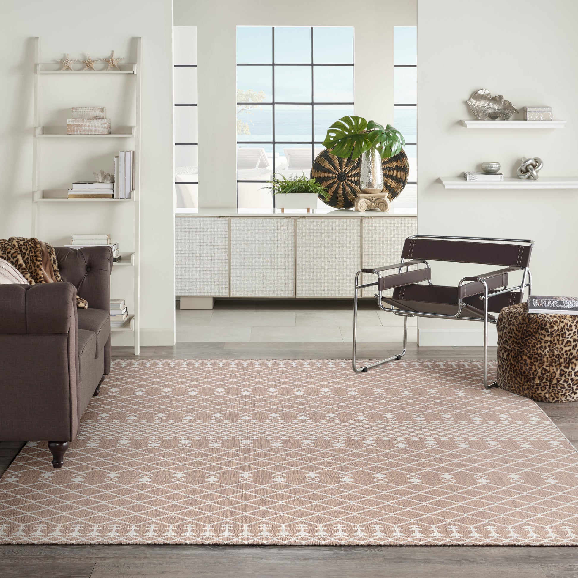 Nourison Home Positano  Beige  Contemporary
