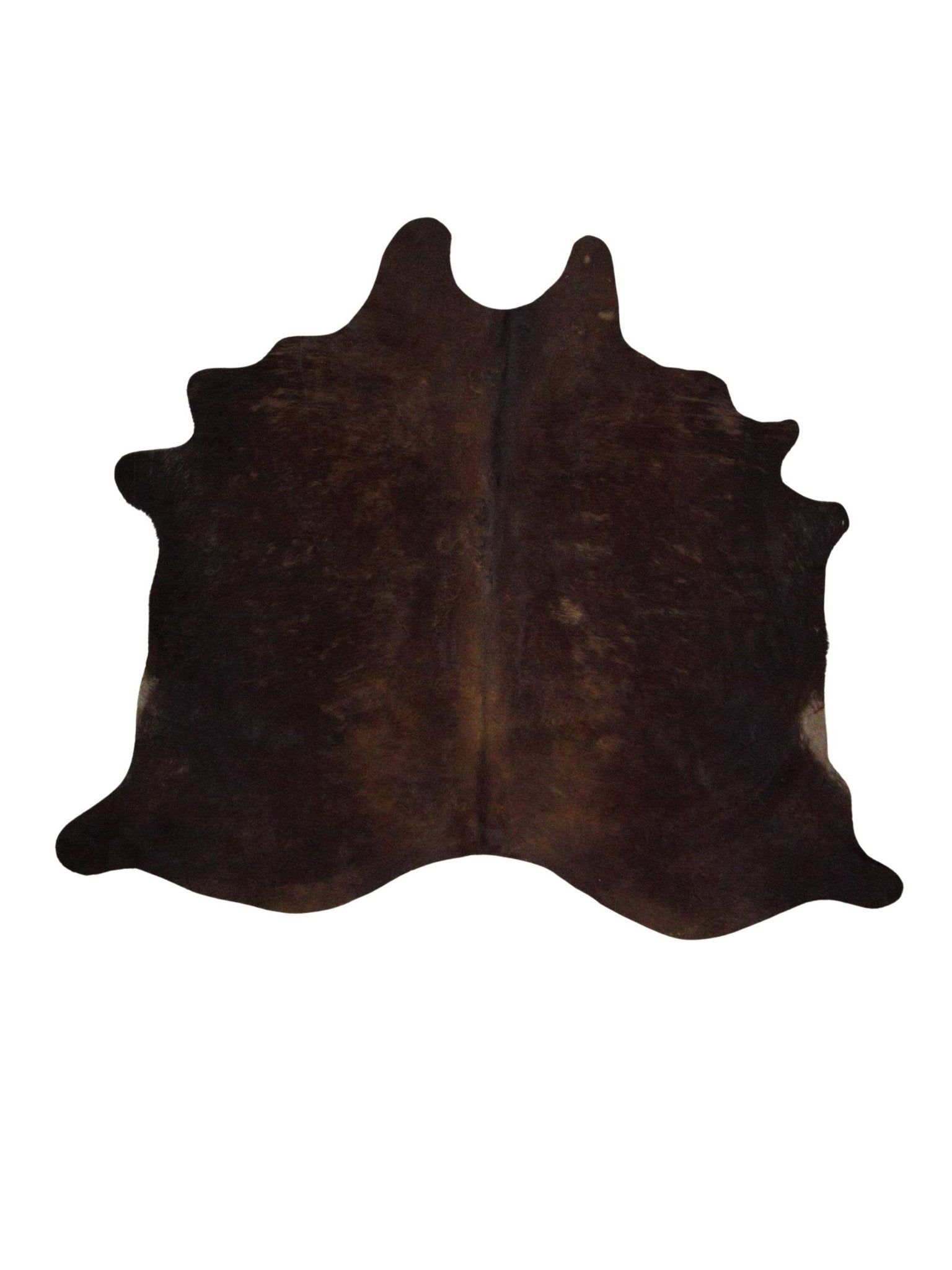 Artisan Claire Espresso Chocolate Hair on Hide Cowhide Shape Rug