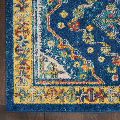 Nourison Home Allur  Navy Multicolor  Transitional