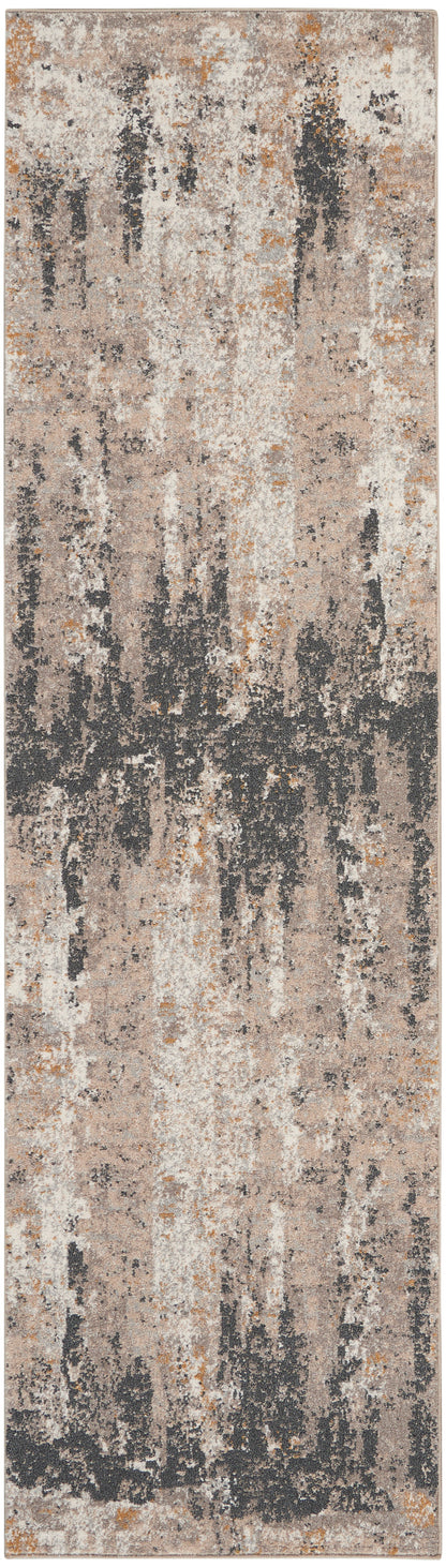 Nourison Home Tangra TNR05 Cream Grey Contemporary Power-loomed Rug