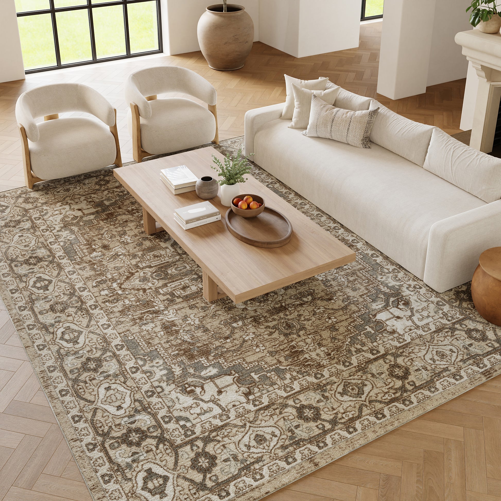 Nourison Home Quarry  Beige  Transitional