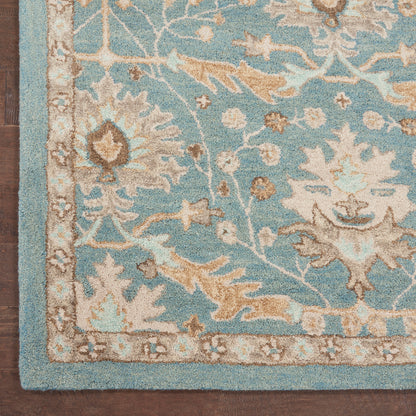 Nourison Home Jazmine  Blue  Traditional