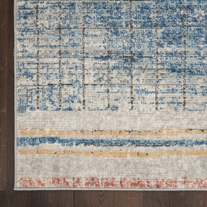 Nourison Home Quarry  Blue  Contemporary