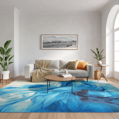 Nourison Home Color Splash  Blue Ivory  Contemporary