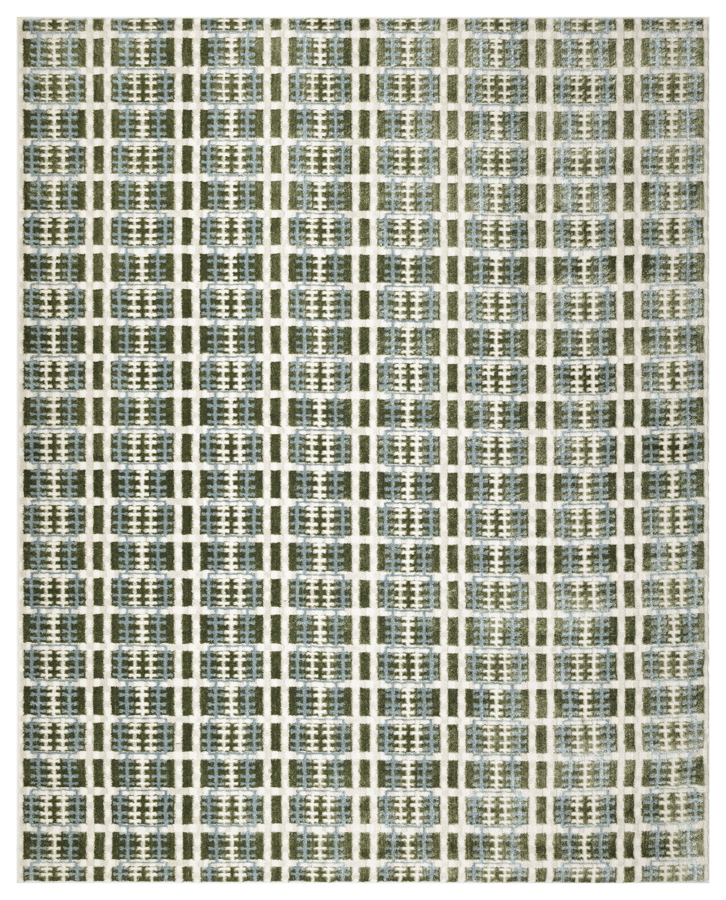 Nourison Home Nordic  Blue Green  Contemporary