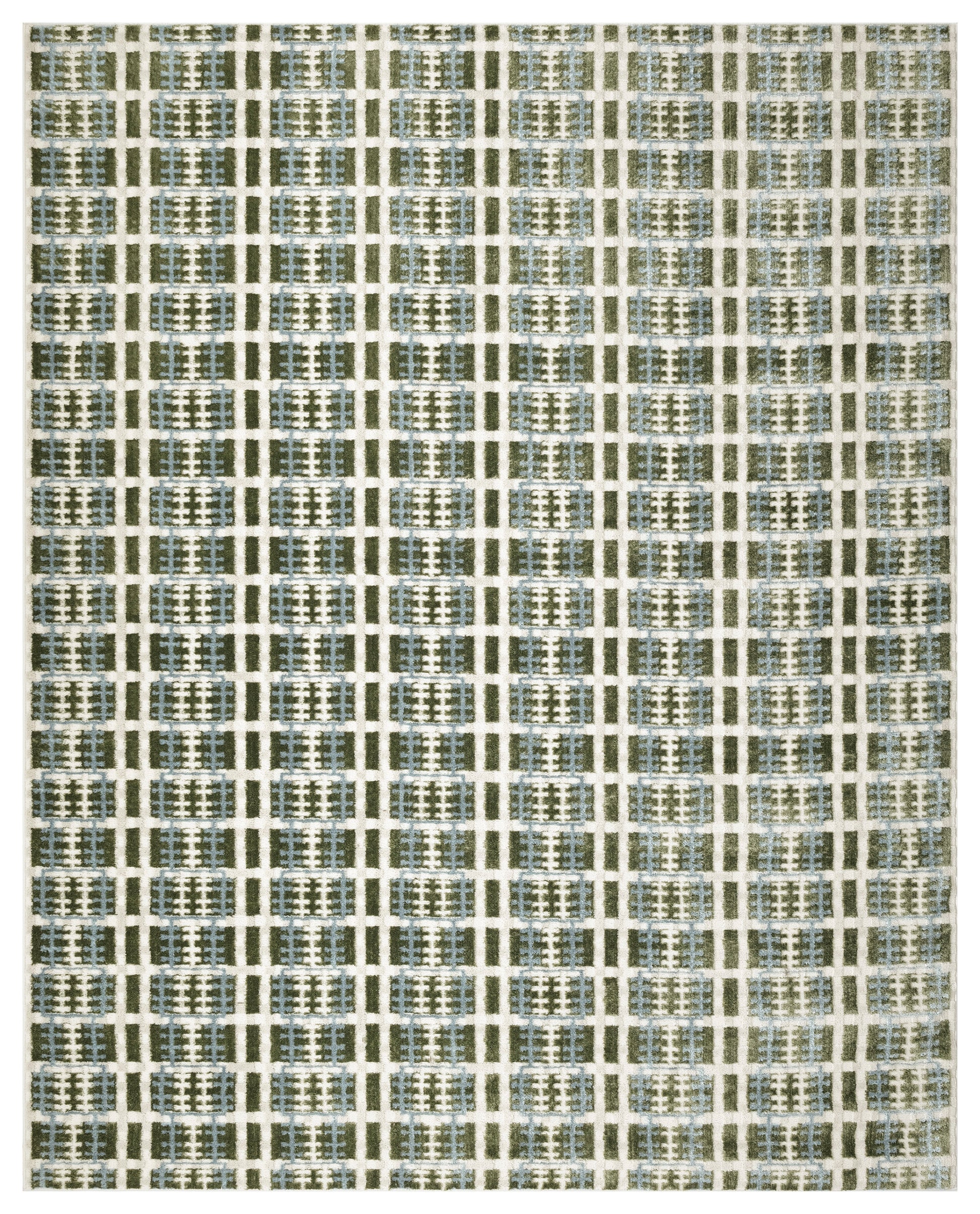 Nourison Home Nordic  Blue Green  Contemporary