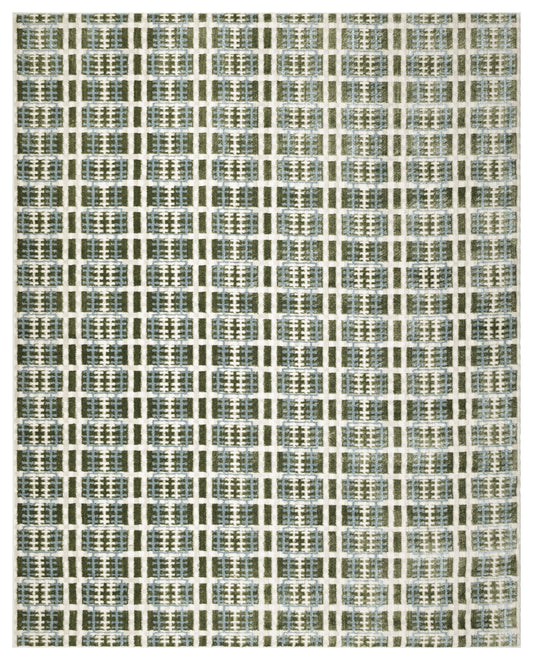 Nourison Home Nordic  Blue Green  Contemporary