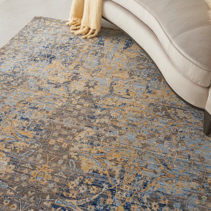 Nourison Home Majestic  Beige Blue  Transitional