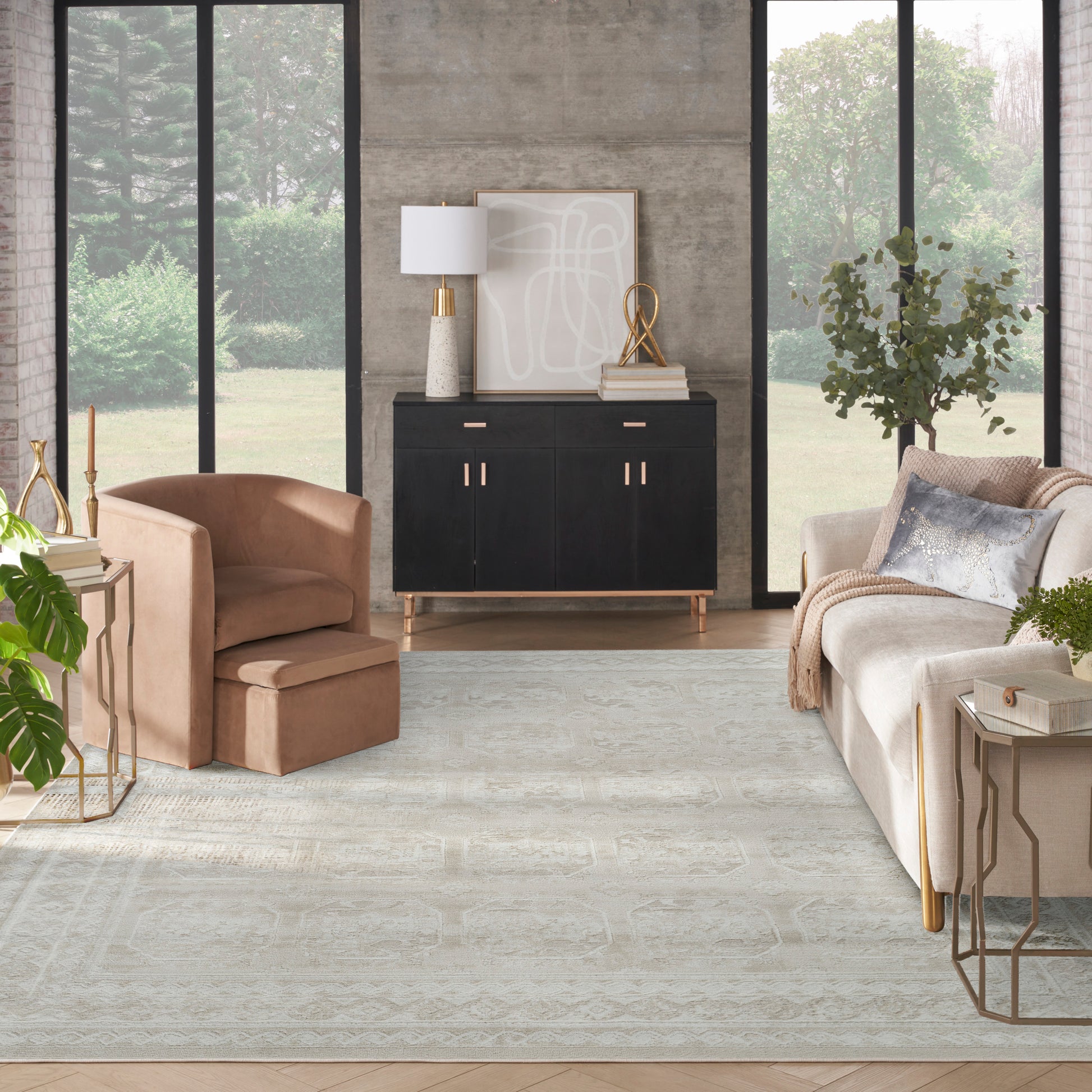 Nourison Home Dekor  Ivory Beige  Traditional