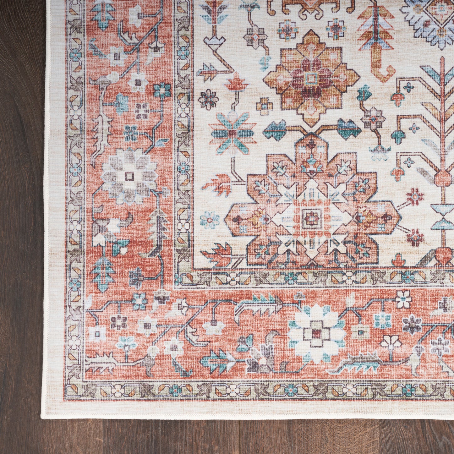 Nourison Home Fulton  Beige Multicolor  Traditional