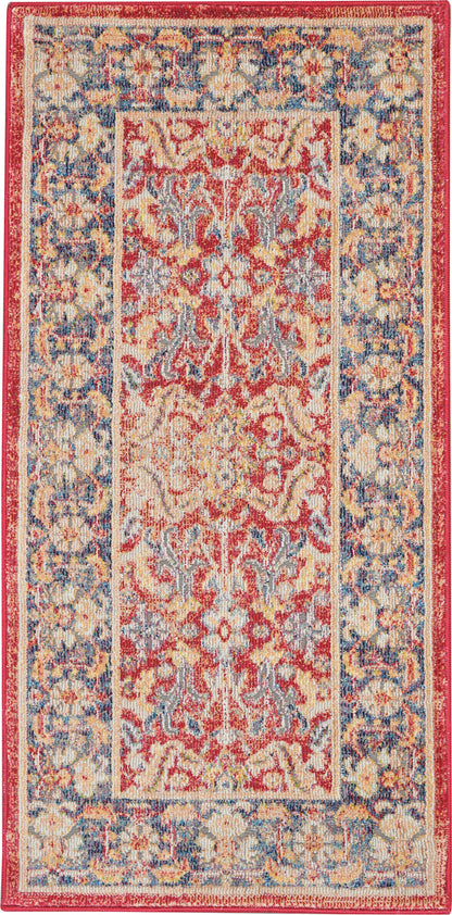 Nourison Home Ankara Global ANR02 Red Traditional Power-loomed Rug