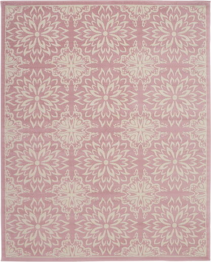 Nourison Home Jubilant JUB06 Ivory Pink Transitional Power-loomed Rug